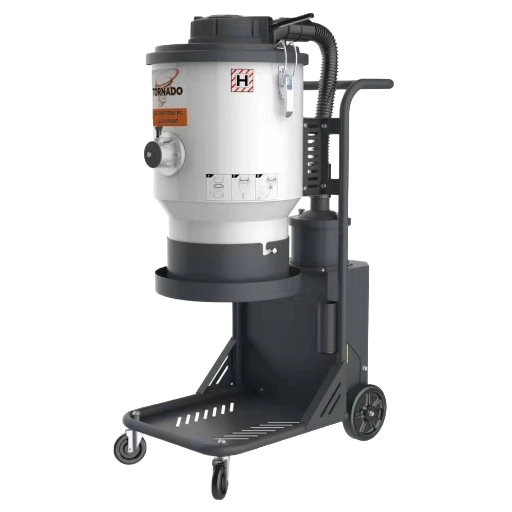 tiv1000 single phase 1 motor h class dust extractor with longo pack bag system
